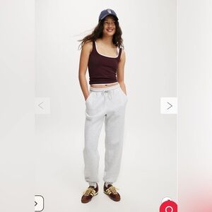 like new cotton on heathered grey joggers